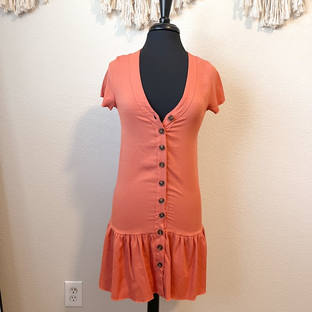 Ruffle Button Dress - Picture 3 of 4